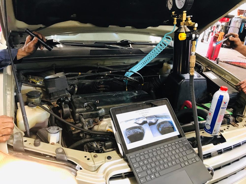 Advanced engine diagnostics with pressure testing tools